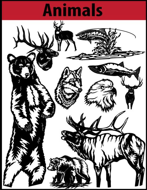 cnc patterns animals|Animals DXF File for CNC Machines .